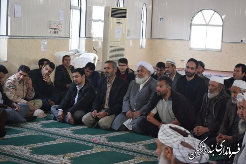 حضور فرماندار و مسئولین شهرستان ترکمن در روستاهای چاپاقلی و صیدآباد بخش مرکزی