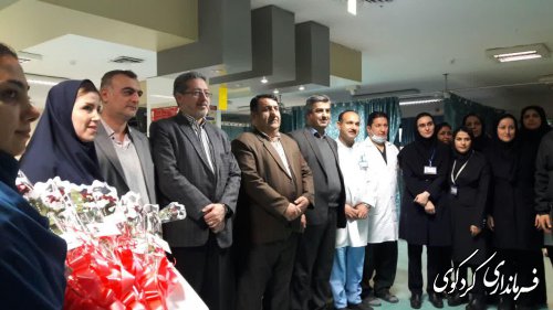 تجلیل رییس دانشگاه علوم پزشکی و فرماندارکردکوی از پرستاران بیمارستان امیرالمومنین کردکوی