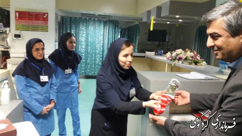 تجلیل رییس دانشگاه علوم پزشکی و فرماندارکردکوی از پرستاران بیمارستان امیرالمومنین کردکوی