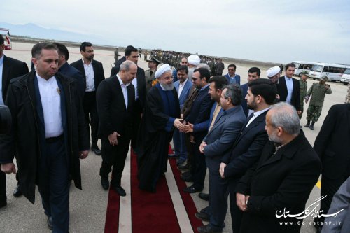 رییس جمهوری وارد گلستان شد