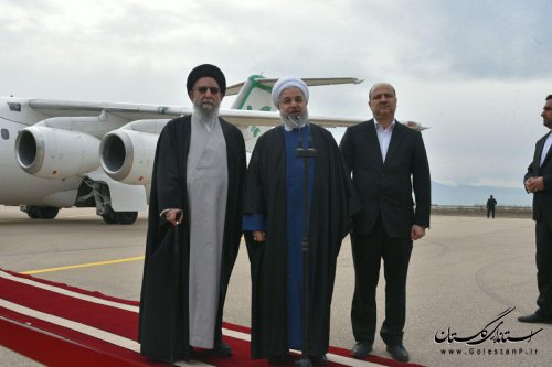 رییس جمهوری وارد گلستان شد