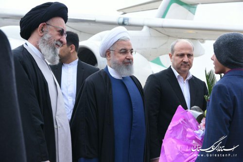 رییس جمهوری وارد گلستان شد