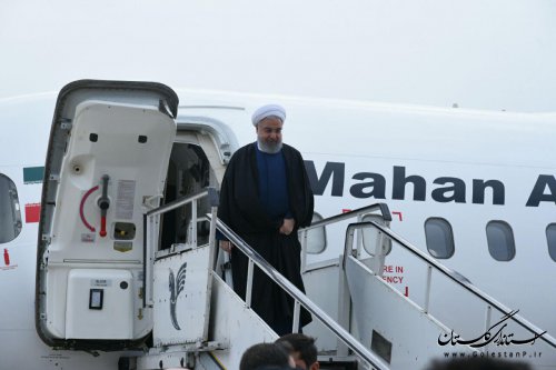 رییس جمهوری وارد گلستان شد