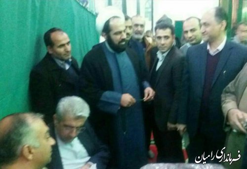 بررسی مسائل و مشکلات مردم شهرستان رامیان باحضور وزیر نیرو درمهدیه شهر دلند 