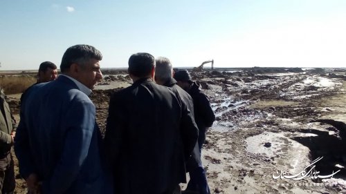 گزارش تصویر بازدید مدیرکل مدیریت بحران گلستان از مناطق سیل‌زده «داشلی‌برون» گنبدکاووس