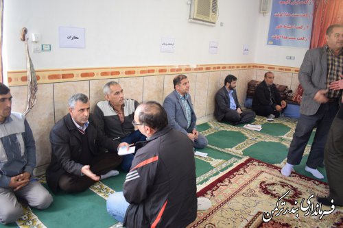 حضور فرماندار و مسئولین شهرستان ترکمن در روستای خواجه لر بخش مرکزی شهرستان