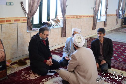حضور فرماندار و مسئولین شهرستان ترکمن در روستای خواجه لر بخش مرکزی شهرستان