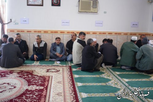 حضور فرماندار و مسئولین شهرستان ترکمن در روستای خواجه لر بخش مرکزی شهرستان