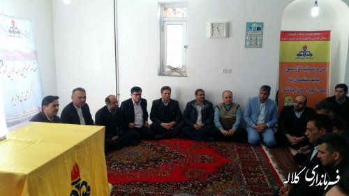 مردم روستای کوهستانی سوار وسط کلاله از نعمت گاز بهره مند شدند