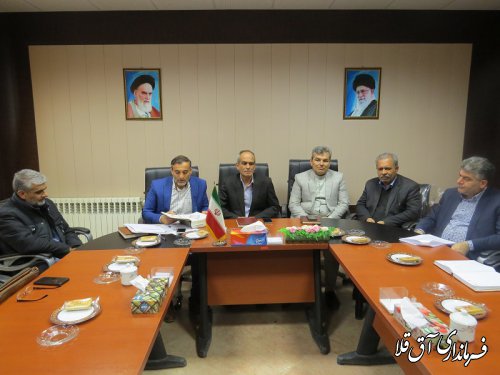 برگزاری آخرین جلسه کمیسیون برنامه ریزی،هماهنگی و نظارت بر قاچاق کالا و ارز شهرستان آق قلا در سال جاری
