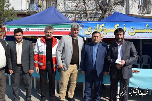 برپایی پایگاه های جشن نیکوکاری شهرستان ترکمن