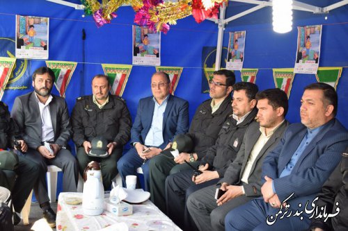 برپایی پایگاه های جشن نیکوکاری شهرستان ترکمن