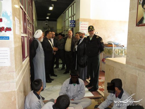 بازدید رییس سازمان قضایی نیروی مسلح استان بهمراه مدیر کل زندانهای استان گلستان از اندرزگاه نظامی