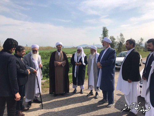 بازدید مسئولین شهرستان آزادشهر از مناطق سیل زده غرب استان