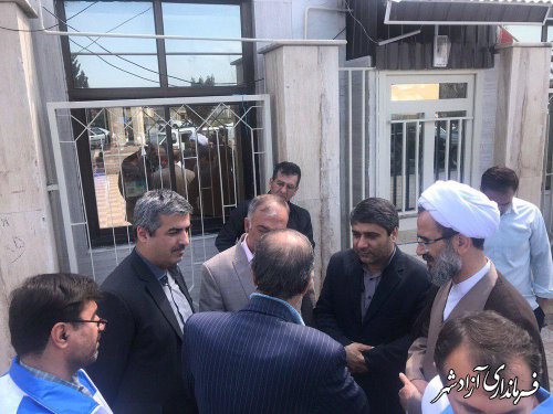 بازدید مسئولین شهرستان آزادشهر از مناطق سیل زده غرب استان