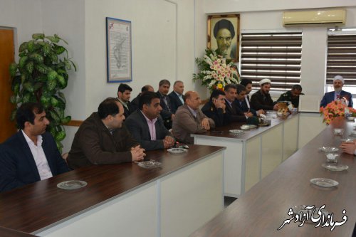 دیدار مسئولین شهرستان آزادشهر با فرماندهان سپاه پاسداران انقلاب اسلامی
