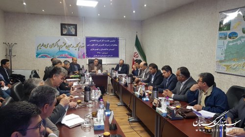 اولین جلسه کارگروه تخصصی مخاطرات زلزله و لغزش های زمین در راه و شهرسازی گلستان برگزار شد