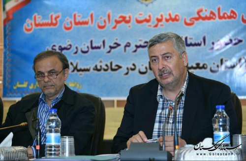 ارسال کمک ها به گلستان متمرکز باشد/ اولویت اصلی خروج آب از منازل مردم است