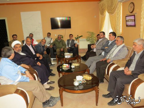 فرماندارویژه و امام جمعه گنبدکاووس با رئیس ستاد مدیریت بحران شهرستان آق قلا دیدار کردند
