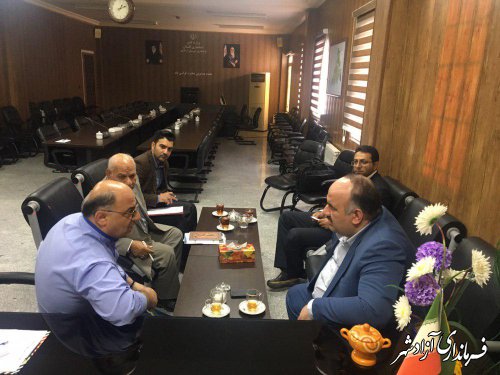 دیدار مدیرکل زندان های استان گلستان با فرماندار شهرستان آزادشهر