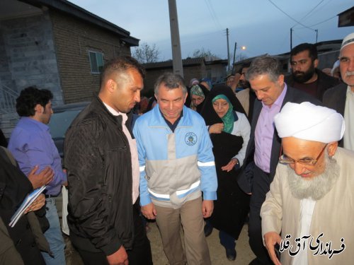 معاون رئیس جمهور در امور زنان و خانواده از مناطق سیل زده شهرستان آق قلا بازدید کرد