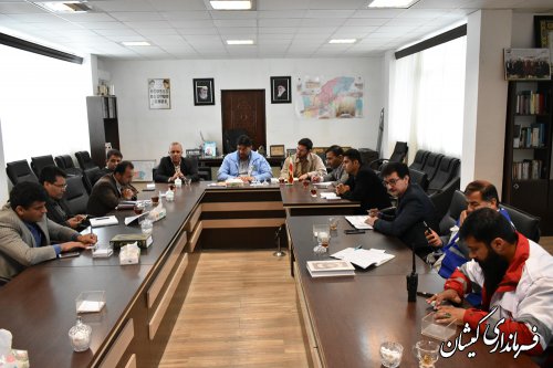 جلسه هماهنگی نمایندگان معاونت روستایی ریاست جمهوری بافرمانداربرگزار شد