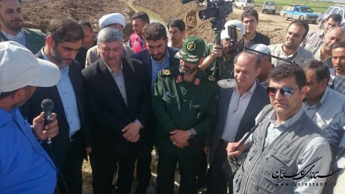 کانال انحرافی «بندولی» هدیه قرارگاه خاتم به مردم استان است