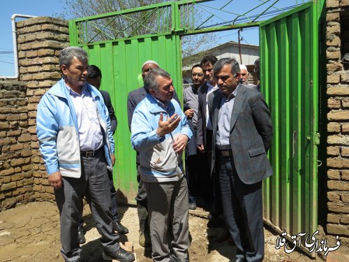 بازدید معاون توسعه روستائی و مناطق محروم رییس جمهوری از روستای سقر یلقی آق قلا