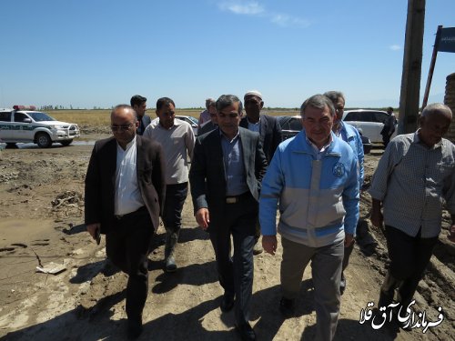 بازدید معاون توسعه روستائی و مناطق محروم رییس جمهوری از روستای سقر یلقی آق قلا