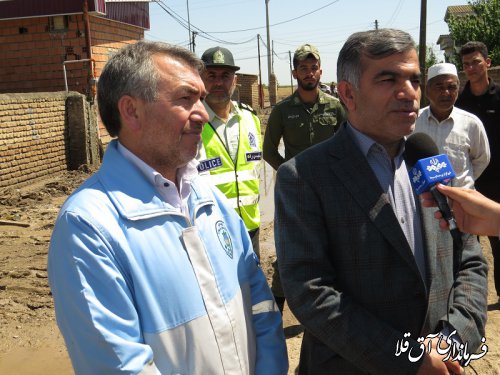 بازدید معاون توسعه روستائی و مناطق محروم رییس جمهوری از روستای سقر یلقی آق قلا
