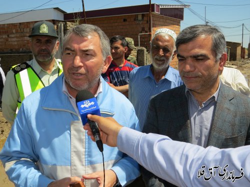 بازدید معاون توسعه روستائی و مناطق محروم رییس جمهوری از روستای سقر یلقی آق قلا
