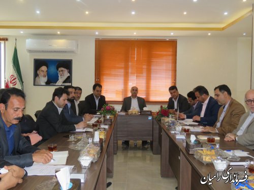 اولین جلسه کارگروه اشتغال شهرستان رامیان در سال 98 برگزار گردید