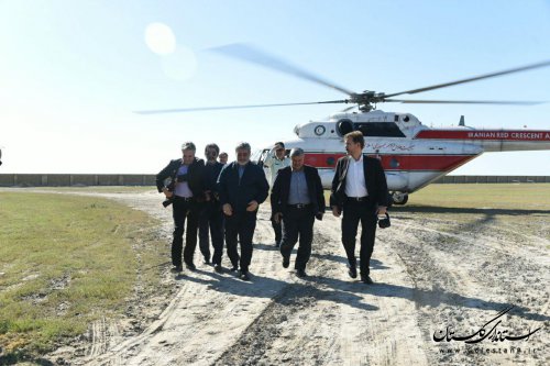 وزیر کشور وارد شهرستان گمیشان شد