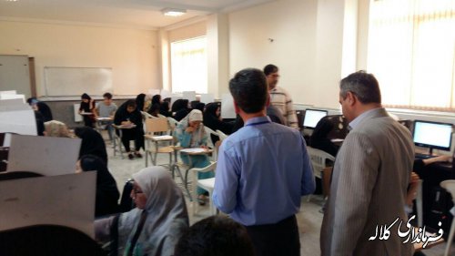 بازدید سرپرست فرماندار کلاله از روند برگزاری امتحانات دانشگاه پیام نور شهرستان