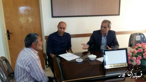 برنامه ملاقات مردمی فرماندار شهرستان کلاله این هفته نیز برگزار شد