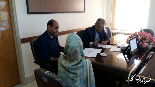 برنامه ملاقات مردمی فرماندار شهرستان کلاله این هفته نیز برگزار شد