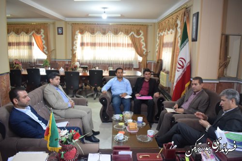 دیدار سرپرست معاونت گردشگری اداره کل میراث فرهنگی، صنایع دستی و گردشگری استان با فرماندار ترکمن