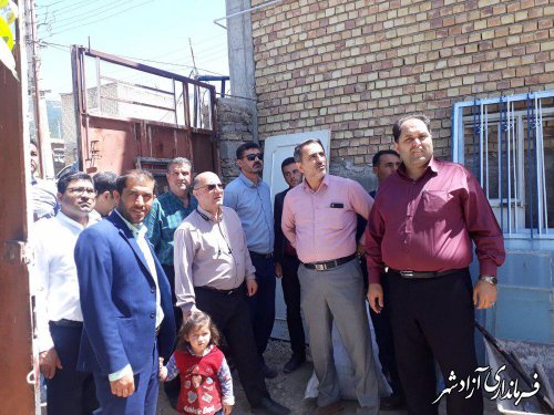 بازدید اعضای شورای اداری شهرستان آزادشهر از پروژه های عمرانی بخش چشمه ساران