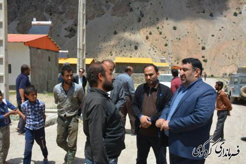 مشکلات آب شرب ، مخابرات ،مسکن ، راه، کشاورزی و رودخانه های روستای حاجی آباد کوهپایه مورد بررسی قرارگرفت