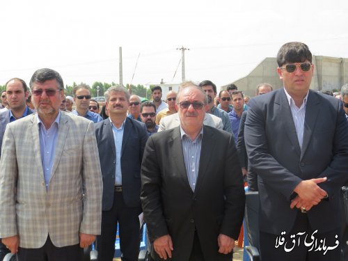 عملیات طرح جامع زهکشی ۳۰ هزار هکتار از اراضی استان در شهرستان آق قلا آغاز شد