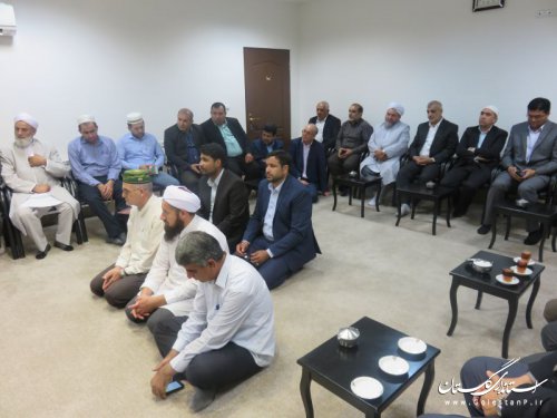 دیدار حضرت آیت ا... نور مفیدی نماینده محترم ولی فقیه در استان و امام جمعه مردم گرگان با کارگزاران حج تمتع 98 استان گلستان