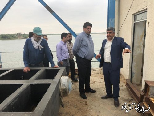 فرماندار و رئیس ستاد مدیریت بحران شهرستان آق قلا از سد وشمگیر بازدید بعمل آورد