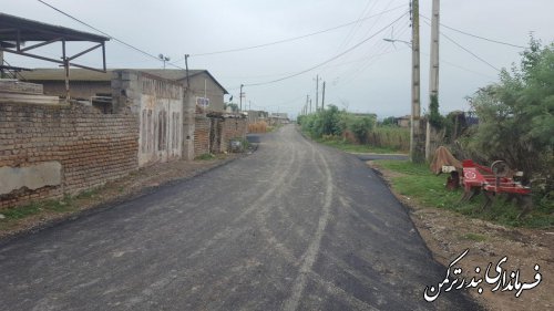 بازدید فرماندار ترکمن از روند اجرای طرح هادی در روستاهای شهرستان