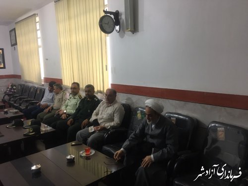 دیدار فرماندار شهرستان آزادشهر با نایب رییس کمیسیون فرهنگی مجلس شورای اسلامی