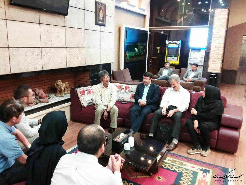 سفر هیاتی از دانشگاه توکیو ژاپن به گلستان و نشست با مدیرکل میراث فرهنگی استان