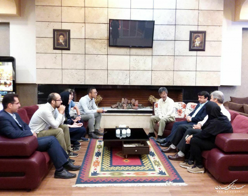 سفر هیاتی از دانشگاه توکیو ژاپن به گلستان و نشست با مدیرکل میراث فرهنگی استان