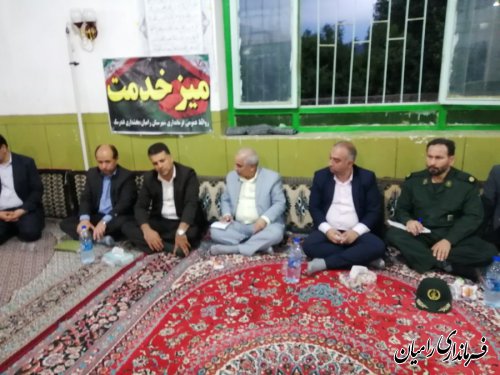 میز خدمت در شهرستان رامیان با حضور  فرماندار و مسئولین  شهرستان رامیان برگزارگردید