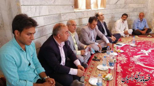 میز خدمت در شهرستان رامیان با حضور  فرماندار و مسئولین  شهرستان رامیان برگزارگردید