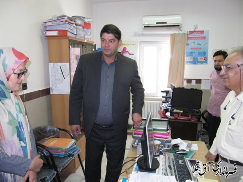 بازدید سرزده فرماندار آق قلا از شبکه بهداشت و درمان و شرکت تعاونی خبازان