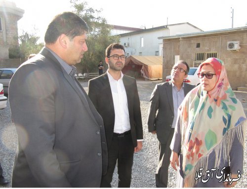بازدید سرزده فرماندار آق قلا از شبکه بهداشت و درمان و شرکت تعاونی خبازان